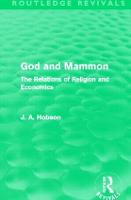 God and Mammon (Routledge Revivals)