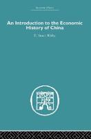 Introduction to the Economic History of China