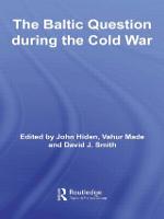 The Baltic Question during the Cold War