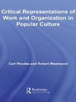 Critical Representations of Work and Organization in Popular Culture