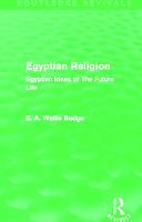Egyptian Religion (Routledge Revivals)