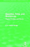 Egyptian Tales and Romances (Routledge Revivals)