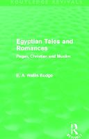 Egyptian Tales and Romances (Routledge Revivals)
