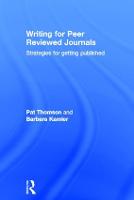 Writing for Peer Reviewed Journals