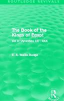 The Book of the Kings of Egypt (Routledge Revivals)