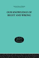 Our Knowledge of Right and Wrong