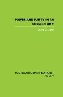Power and Party in an English City