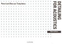 Detailing for Acoustics