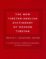 The New Tibetan-English Dictionary of Modern Tibetan