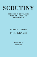 Scrutiny: A Quarterly Review vol. 2 1933-34