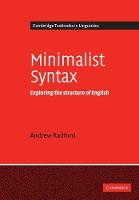 Minimalist Syntax