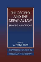 Philosophy and the Criminal Law