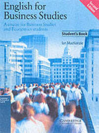 English for Business Studies Student's book: A Course for Business Studies and Economics Students