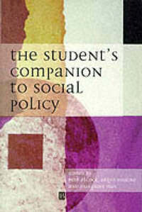 The Student's Companion to Social Policy
