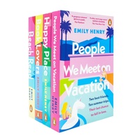 Emily Henry Collection 4 Books Set (Book Lovers, Beach Read, People We Meet on Vacation and Happy Place)