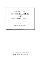 Gauss Sums, Kloosterman Sums, and Monodromy Groups