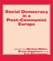 Social Democracy in a Post-communist Europe