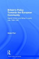 Britain's Policy Towards the European Community
