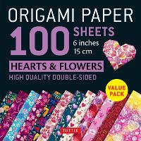 Origami Paper 100 sheets Hearts & Flowers 6" (15 cm)