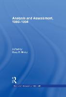 Analysis and Assessment, 1980-1994