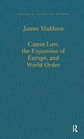 Canon Law, the Expansion of Europe, and World Order