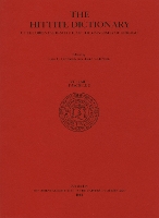 Hittite Dictionary of the Oriental Institute of the University of Chicago Volume L-N, fascicle 2 (-ma to miyahuwant-)