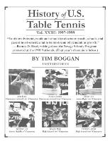 History of U.S. Table Tennis, Volume 23