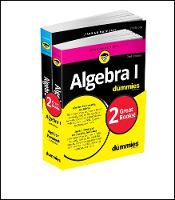 Algebra I For Dummies Book + Workbook Bundle