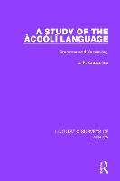 A Study of the Àcoólî Language