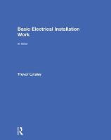 Basic Electrical Installation Work