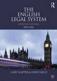 The English Legal System: 2015-2016