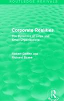 Corporate Realities (Routledge Revivals)