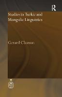 Studies in Turkic and Mongolic Linguistics