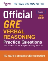 Official GRE Verbal Reasoning Practice Questions, Third Edition, Volume 1