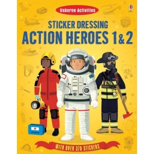Sticker Dressing Action Heroes 1 and 2 (Usborne Sticker Dressing)