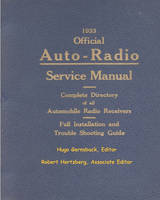 1933 Official Auto-Radio Service Manual