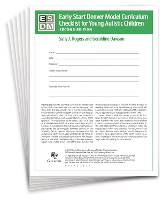 Early Start Denver Model Curriculum Checklist for Infants and Young Autistic Children, Second Edition, Set of 15 Checklists, Each a 16-Page Two-Color Booklet