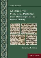 An Inventory of Syriac Texts Published from Manuscripts in the British Library