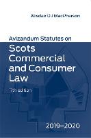 Avizandum Statutes on Scots Commercial & Consumer Law