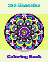 100 mandalas coloring book, awesome floral mandalas, coloring for stress relief is great