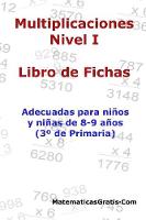 Libro de Fichas - Multiplicaciones - Nivel I