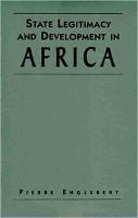 State Legitimacy and Development in Africa