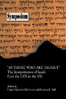 "As Those Who Are Taught"
