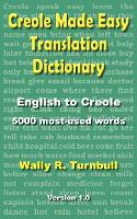 Creole Made Easy Translation Dictionary