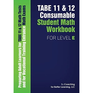 TABE 11 and 12 Consumable Student Math Workbook for Level E
