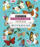 Brain Games - Sticker by Number - Vintage: Butterflies (28 Images to Sticker)