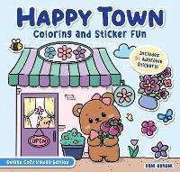 Happy Town Coloring and Sticker Fun