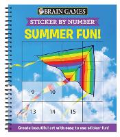 Brain Games - Sticker by Number: Summer Fun! (Easy - Square Stickers)