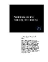 An Introduction to Planning for Museums