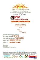 Playbill October 13 & 14, 2018